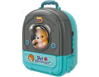Sparkys Zvieracia nemocnica v batohu Pes 3v1 modrá