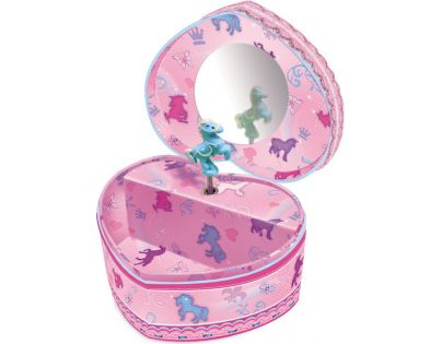 HM Studio Šperkovnica s hudbou na naťahovanie v tvare srdca