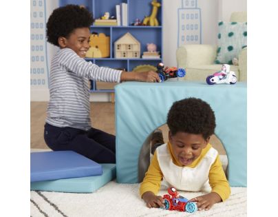 SpiderMan Spidey and his amazing friends Motorka a figurka 10 cm Miles Morales SpiderMan