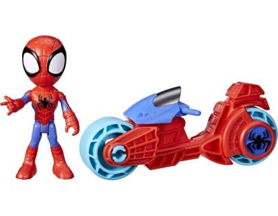 SpiderMan Spidey and his amazing friends Motorka a figurka 10 cm Spidey