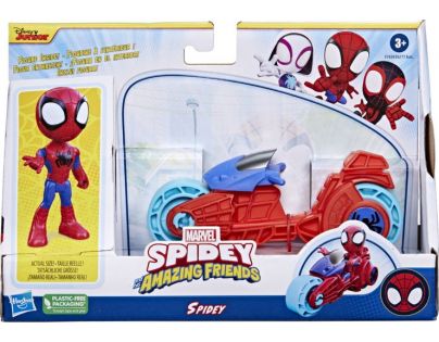SpiderMan Spidey and his amazing friends Motorka a figurka 10 cm Spidey