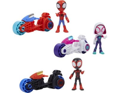 SpiderMan Spidey and his amazing friends Motorka a figurka 10 cm Spidey