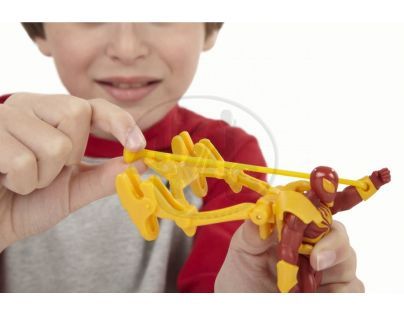 Spiderman Akční vystřelovací figurky Hasbro - Iron Spiderman Catapult Smash