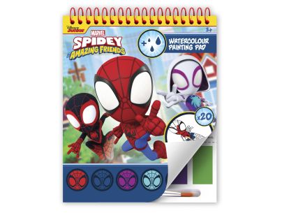 Spidey blok k omaľovánkami a farbami