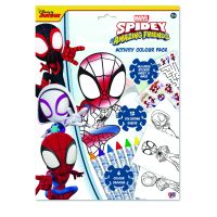 Spidey pracovné listy s farbami