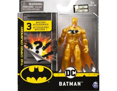 Spin Master Batman figúrka hrdinu s doplnkami 10cm solid zlatý oblek