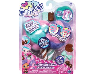 Spin Master Candylocks Cukrovej bábiky s vôňou dvojbalenie čokoládový nanuk