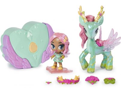 Spin Master Hatchimals pixies bábiky sa zvieratkom a doplnky zelené-ružová krídla