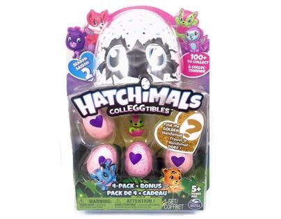 Spin Master Hatchimals zvířátka ve vajíčku čtyřbalení s bonusem S2 Růžová myška
