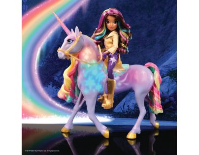 Spin Master Jednorožčia akadémia svetelný jednorožec Wildstar 28 cm s Bábikou Sophia 24 cm