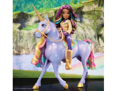Spin Master Jednorožčia akadémia svetelný jednorožec Wildstar 28 cm s Bábikou Sophia 24 cm