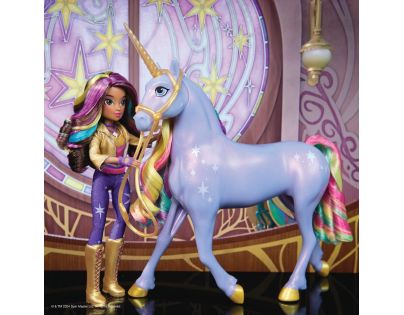 Spin Master Jednorožčia akadémia svetelný jednorožec Wildstar 28 cm s Bábikou Sophia 24 cm