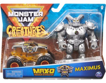 Spin Master Monster Jam kovové auto s figúrkou Max-D a Maximus