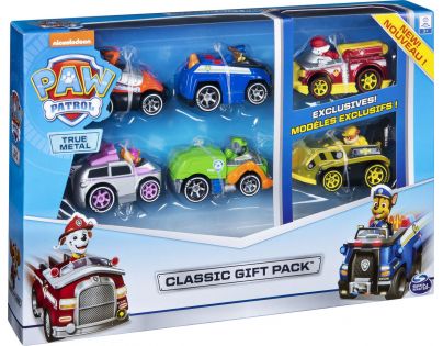 Spin Master Paw Patrol 6 ks zberateľských kovových autíčok