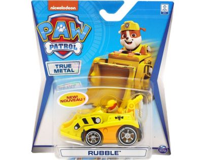 Spin Master Paw Patrol kovová autíčka super hrdinov Rubble 20115876