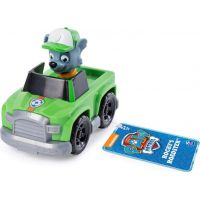 Spin Master Paw Patrol Malá vozidlá s figúrkou Rocky zelené auto 2