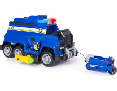 Spin Master Paw Patrol Veľký Policajné vozidlo s efektmi a motorkou