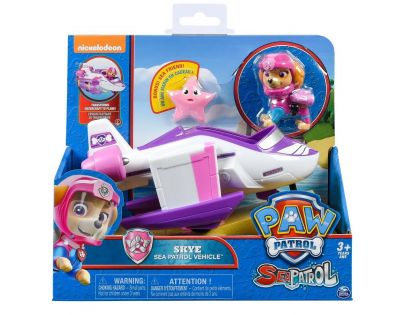 Spin Master Paw Patrol základní auta Sea Patrol bílo-fialová raketa