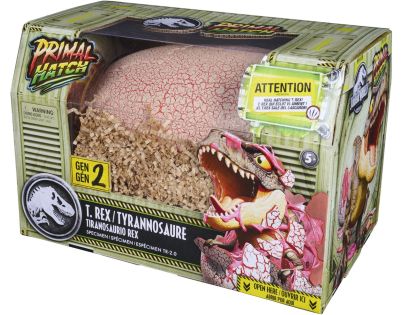 Spin Master Primal Hatch dino interaktívny T-Rex liahnuť sa z vajíčka sivý