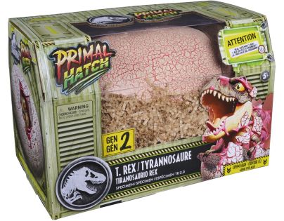 Spin Master Primal Hatch dino interaktívny T-Rex liahnuť sa z vajíčka sivý