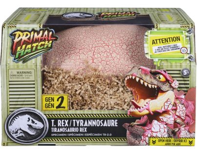 Spin Master Primal Hatch dino interaktívny T-Rex liahnuť sa z vajíčka sivý