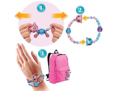 Spin Master Twisty Petz zvířátka a náramky miminka čtyřbalení fialový drahokam