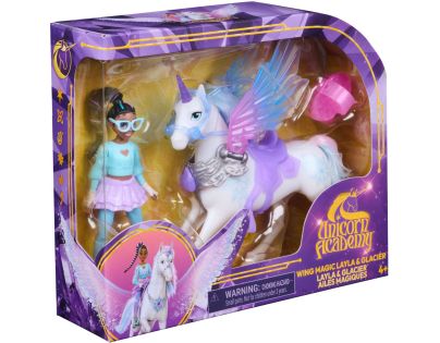Spin Master Unicorn academy kúzelné krídla glacier & layla 11cm
