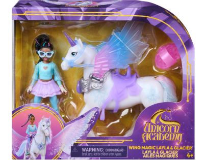 Spin Master Unicorn academy kúzelné krídla glacier & layla 11cm