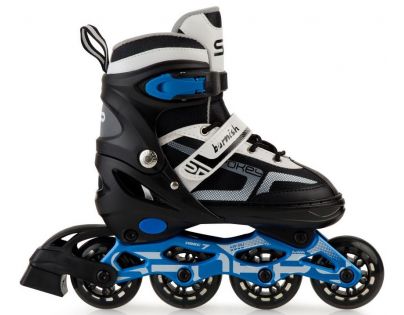 Spokey Burnish Kolieskové korčule regulovateľné ABEC7 Carbon čierno-modré veľ. 34-38