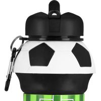 Spokey Cort Skladacia silikónová fľaša v tvare futbalovej lopty 0 52 l 2