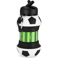 Spokey Cort Skladacia silikónová fľaša v tvare futbalovej lopty 0 52 l 6
