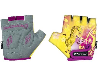 Spokey Giraffe Glove Detské cyklistické rukavice XXS (15,5 cm)