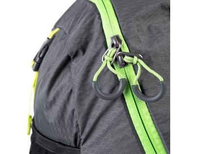 Spokey HIidden Peak Batoh skladací sivočierny s neon zipsom 18 l