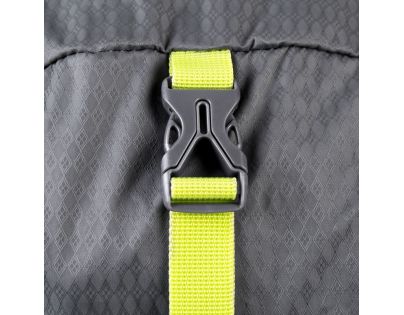 Spokey HIidden Peak Batoh skladací sivočierny s neon zipsom 18 l