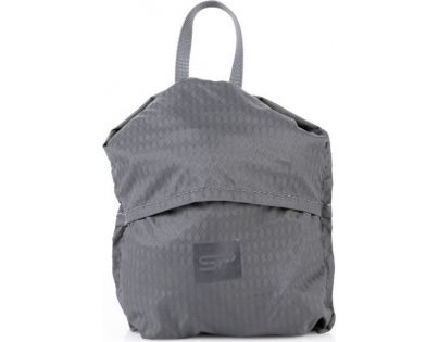Spokey HIidden Peak Batoh skladací sivočierny s neon zipsom 18 l