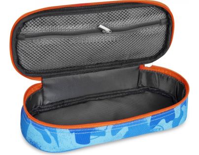 Spokey Nerf Chest Školské puzdro modrooranžové
