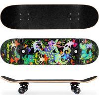 Spokey Ollie Skateboard 78,7 x 20 cm ABEC7 so svietiacimi prvkami v tme