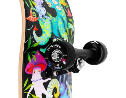 Spokey Ollie Skateboard 78,7 x 20 cm ABEC7 so svietiacimi prvkami v tme