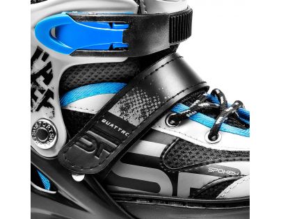 Spokey Quattro 4 v 1 Korčule čiernomodré regulovateľné veľ. 30 - 33