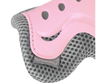 Spokey Shield 3-dielna sada detských chráničov ružové veľ. M
