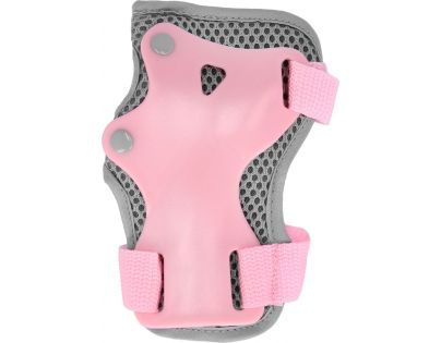 Spokey Shield 3-dielna sada detských chráničov ružové veľ. M