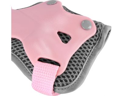 Spokey Shield 3-dielna sada detských chráničov ružové veľ. M