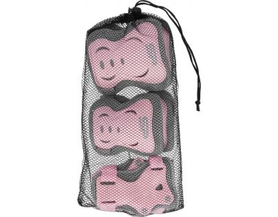 Spokey Shield 3-dielna sada detských chráničov ružové veľ. M