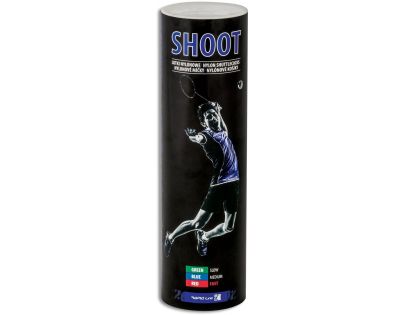Spokey SHOOT BLUE Badmintonové loptičky 6ks nylonové
