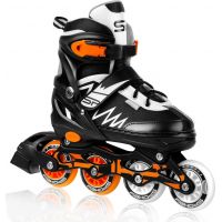 Spokey Tony Kolieskové korčule čierno-oranžove ABEC7 Carbon veľ. 29-33 Spokey Tony Kolieskové korčule čierno-oranžove ABEC7 Carbon veľ. 29-33