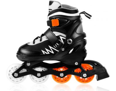 Spokey Tony Kolieskové korčule čierno-oranžove ABEC7 Carbon veľ. 34-38