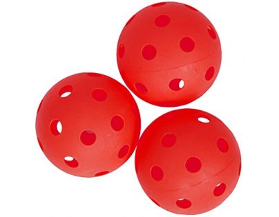 Spokey Turn Florbalové loptičky 3 ks červené