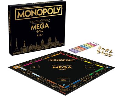 Spoločenská hra Monopoly Mega Gold Česká Republika