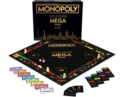 Spoločenská hra Monopoly Mega Gold Česká Republika