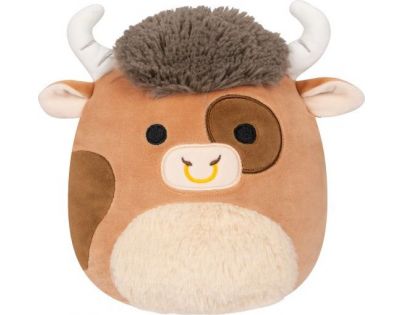 Squishmallows Hnedý strakatý býk Shep 30 cm